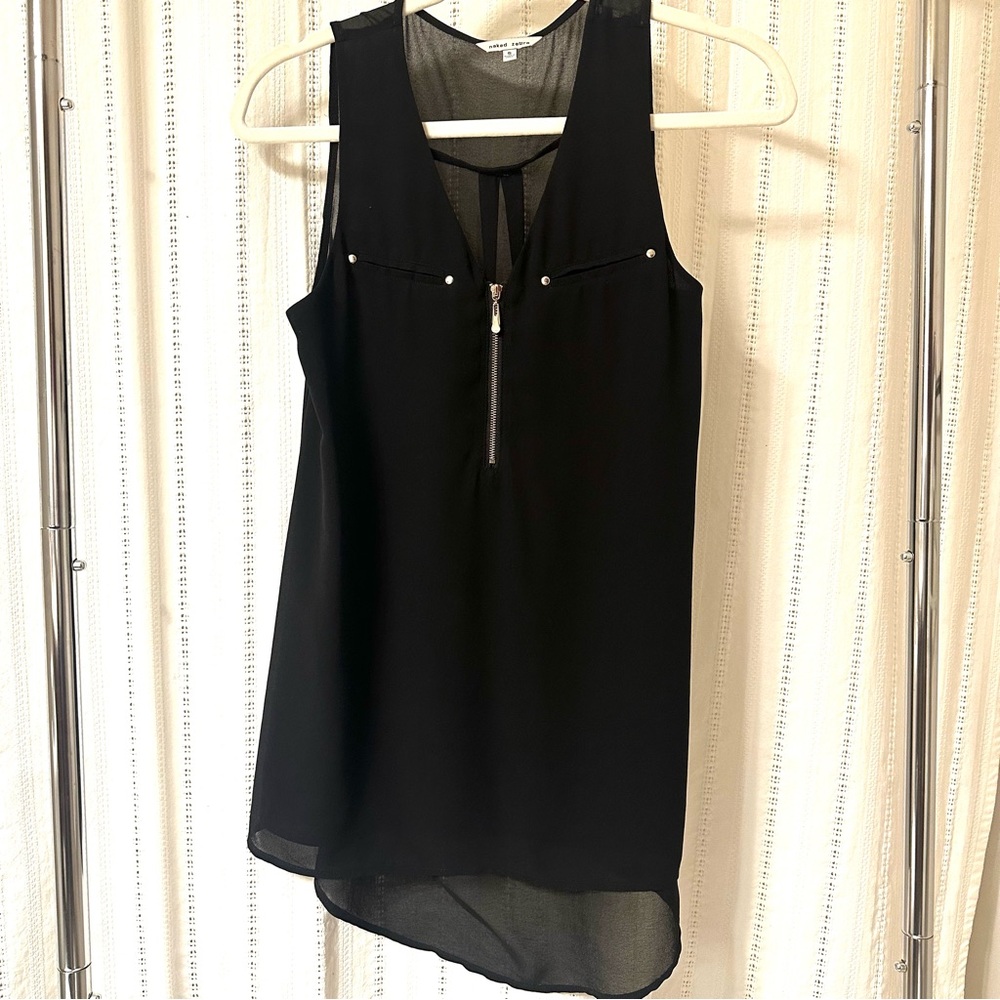 Naked Zebra | S | Black Sheer Blouse, great condition